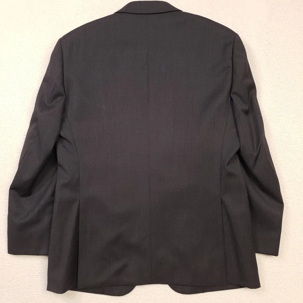 Jos. A. Bank Suit Mens 42R 36W Gray Tailored Fit Executive Wool 2-Piece Set